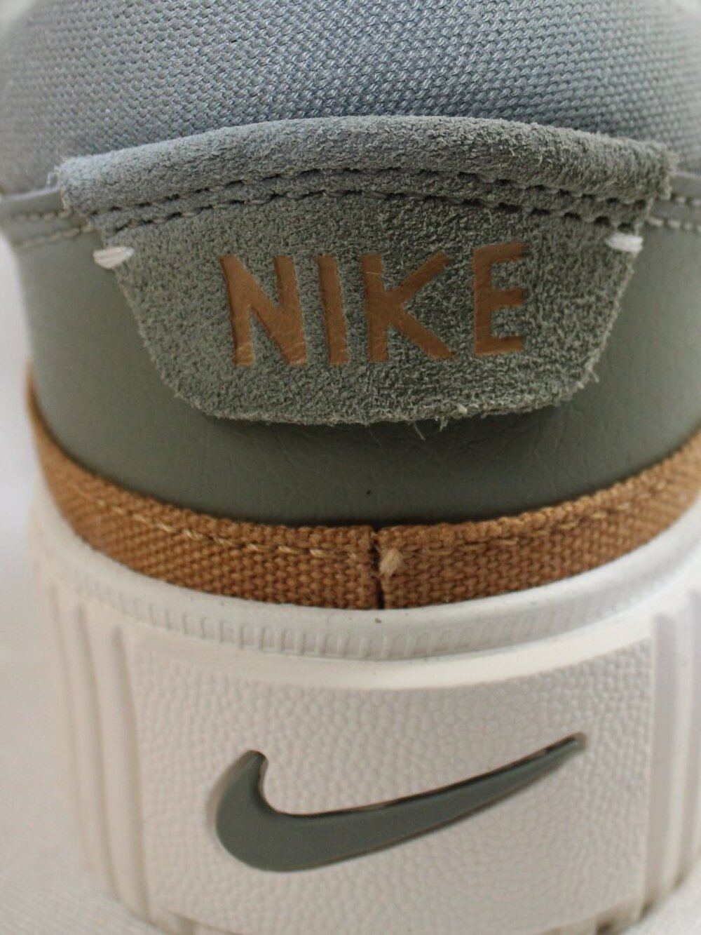 Nike Court Legacy Lift Finish Line Dusty Olive Platform Casual Lace-Up Sneakers - Picture 11 of 11